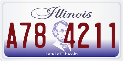 IL license plate A784211