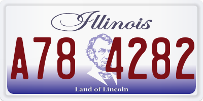 IL license plate A784282