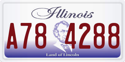 IL license plate A784288