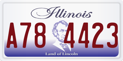 IL license plate A784423