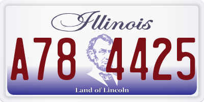 IL license plate A784425