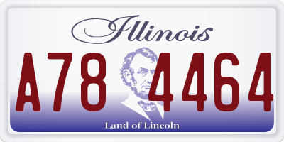 IL license plate A784464