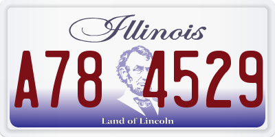 IL license plate A784529
