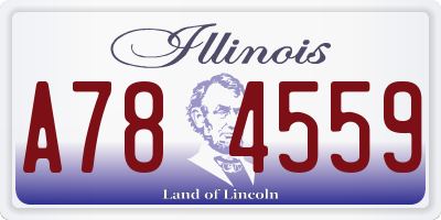 IL license plate A784559
