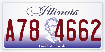 IL license plate A784662
