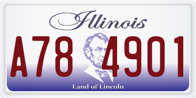 IL license plate A784901