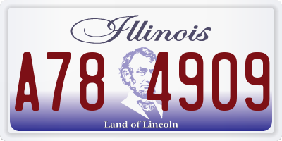 IL license plate A784909