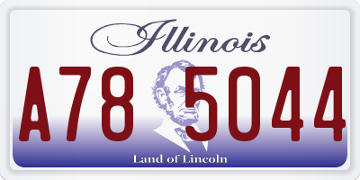 IL license plate A785044