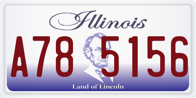 IL license plate A785156