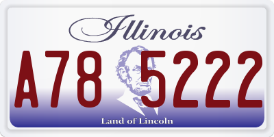 IL license plate A785222