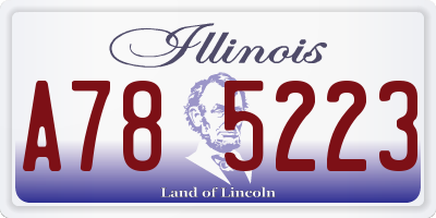 IL license plate A785223