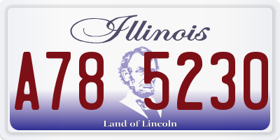 IL license plate A785230