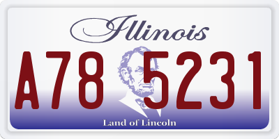 IL license plate A785231