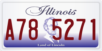IL license plate A785271