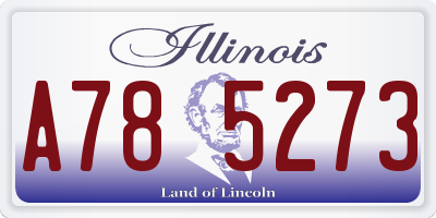 IL license plate A785273