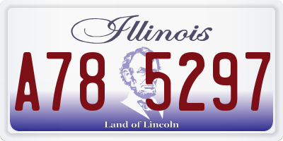 IL license plate A785297