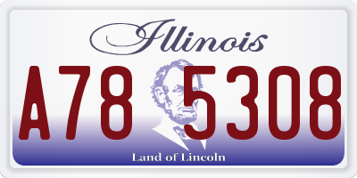 IL license plate A785308