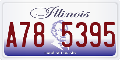 IL license plate A785395