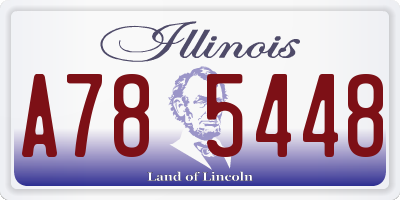 IL license plate A785448