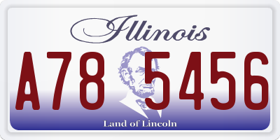 IL license plate A785456