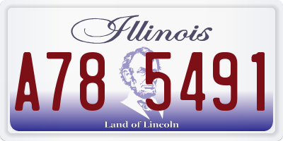 IL license plate A785491