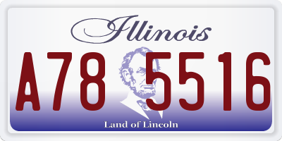 IL license plate A785516