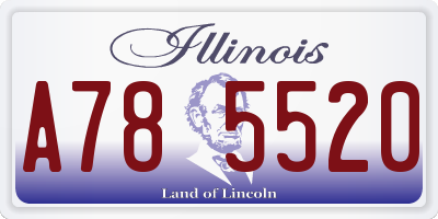 IL license plate A785520