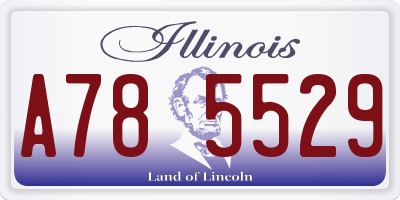 IL license plate A785529