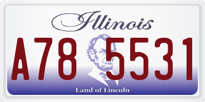 IL license plate A785531