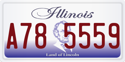 IL license plate A785559