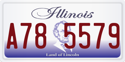 IL license plate A785579