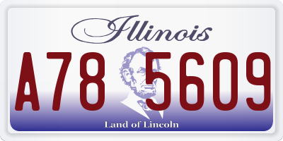 IL license plate A785609