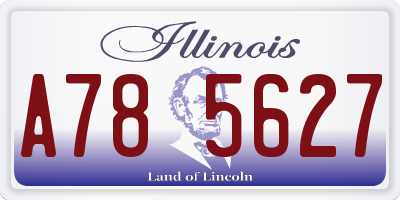 IL license plate A785627