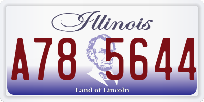 IL license plate A785644