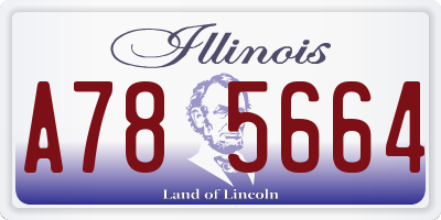 IL license plate A785664