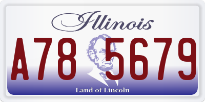 IL license plate A785679