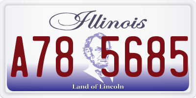 IL license plate A785685