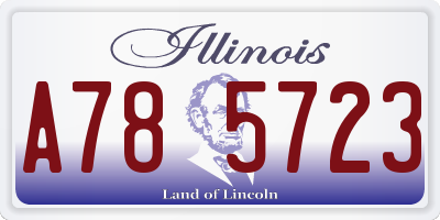 IL license plate A785723