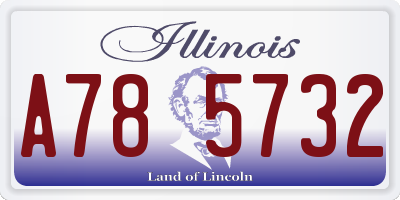 IL license plate A785732