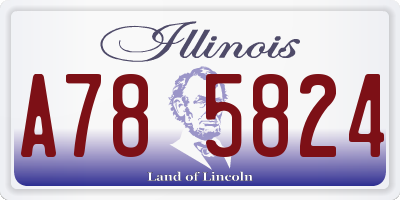 IL license plate A785824