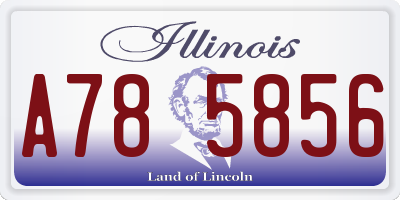 IL license plate A785856