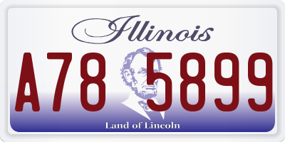 IL license plate A785899