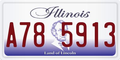 IL license plate A785913