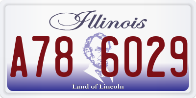 IL license plate A786029
