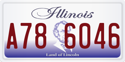 IL license plate A786046
