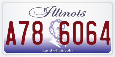 IL license plate A786064