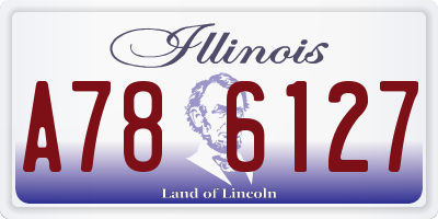 IL license plate A786127