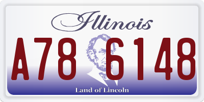 IL license plate A786148