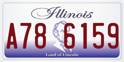 IL license plate A786159