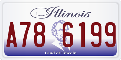 IL license plate A786199
